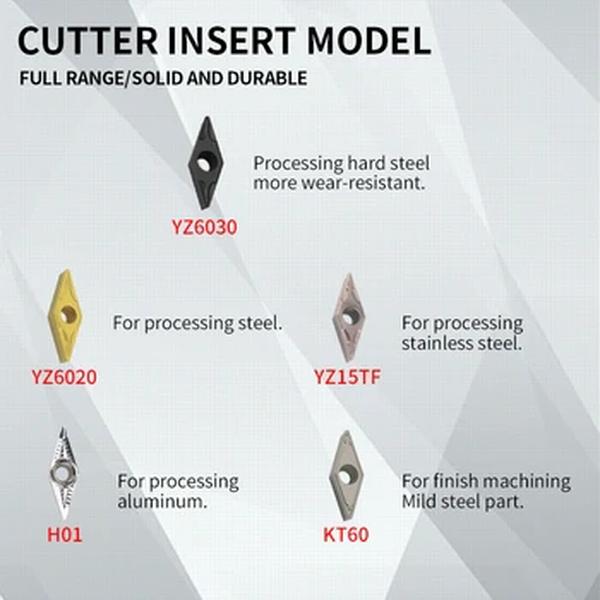 SVJCR L External Turning Tool Holder, cortador de torno, inserções de carboneto, VCMT, VCGT, Ferramentas CNC, SVJCR1212H11, SVJCR1616H16, SVJCL2525M16