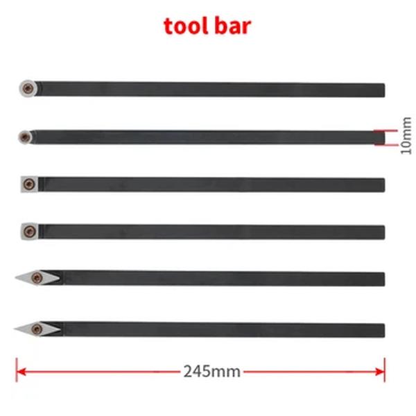 Madeira Torneamento Ferramentas para Carpintaria Torno, Carbide Insert Cutter, cinzel Blade, Alumínio Handle and Extension Handle