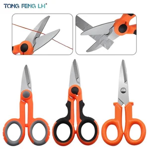 Portátil Aço Inoxidável Pesca Scissor Acessórios, Alicate Cut Linha Trança PE, Ferramentas Carpa Lure, Linha Eletricista, 420