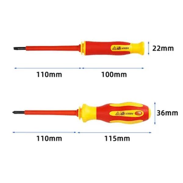 Isolado magnético chave de fenda Set, ferramentas manuais, Home Repair, eletricista, Phillips, Torx, parafuso Bits Driver