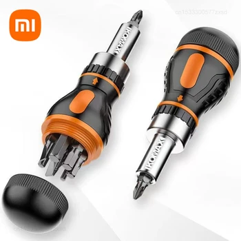 Xiaomi-Conjunto de chave de fenda catraca ajustável, driver de porca magnética, ferramentas multifuncionais, reparo eletrônico, mão, 9 em 1