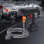 Portátil sem fio de alta pressão Car Washer Gun, Espuma Water Gun, Pressure Cleaner, Máquina de limpeza, 200W, 50Bar