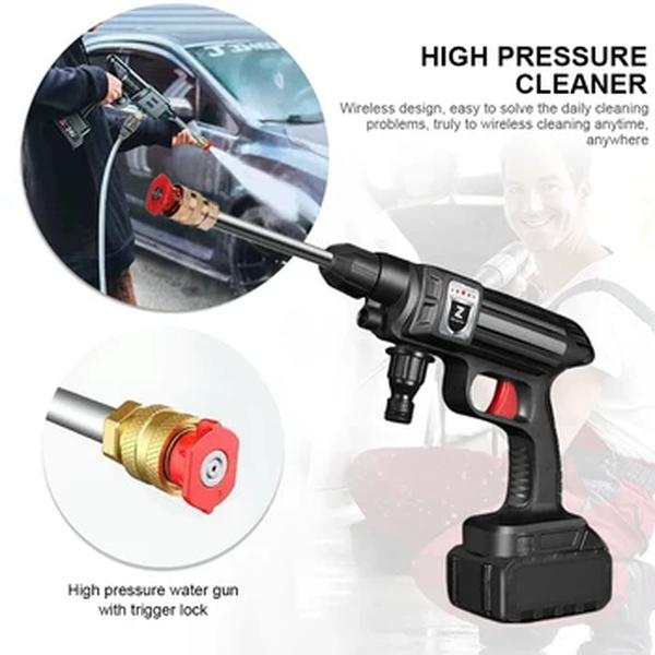 Pistola de lavagem de carros de alta pressão Pulverizador de espuma sem fio Máquina de lavar roupa elétrica Auto gerador de espuma 30 BAR 100W 200W