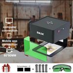 DAJA DJ6 Máquina De Gravação A Laser, Mini Impressora Rápida DIY, Android para Logotipo, Papel, Madeira, Plástico, Couro, Gravura De Vidro, 3000mW, CNC