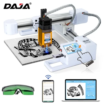 DAJA-Máquina de Gravação a Laser Automática, Gravador a Laser, Marcação para Logotipo, Madeira, Aço, Plástico, Bambu, WIFI, Vidro DIY, Couro, J3 CNC