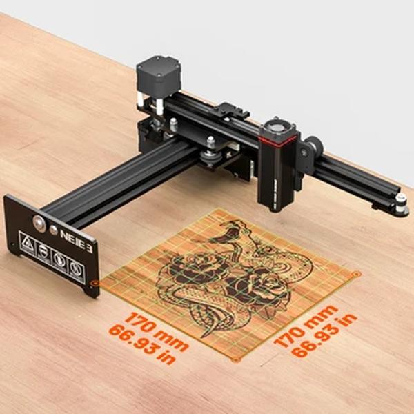 Neje 3 40w gravador a laser sem fio cnc gravação a laser corte 3d madeira diy cortador de laser impressora 5.5-7.5w saída de máquinas-ferramentas