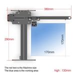 NEJE 3 E40 Máquinas De Gravação A Laser, Cortador Portátil, Logotipo DIY, Impressora De Marcas, CNC, Metal, Ferramentas De Gravura Em Madeira, 80W