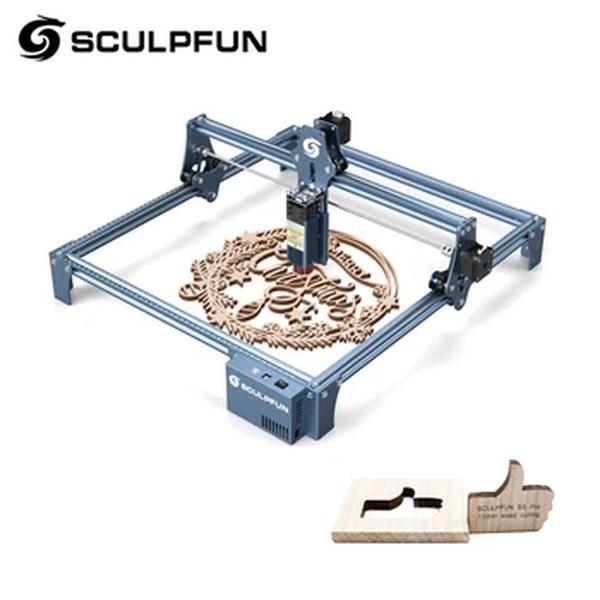 SCULPFUN-S9 Máquina De Gravura A Laser, Efeito 90W, Ultra-Thin Laser Beam, Shaping Tecnologia, Máquina De Corte Gravador Acrílico, 410x420mm