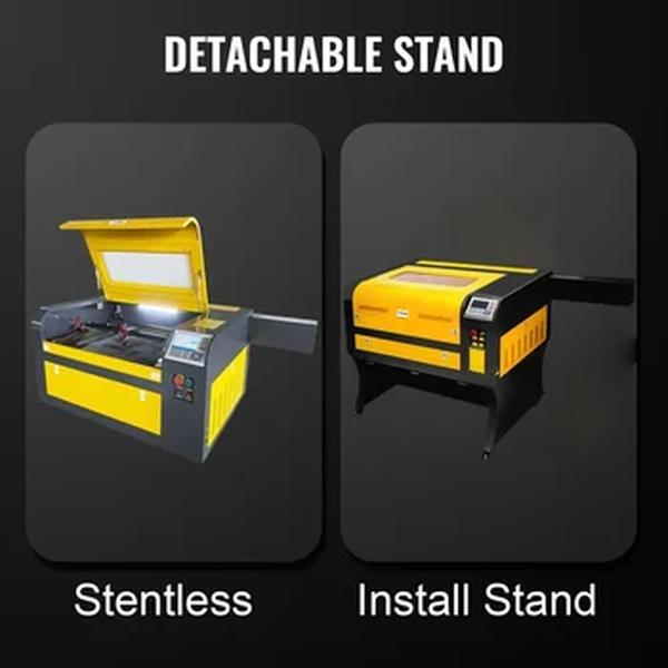 VEVOR-CO2 Máquina de Gravação a Laser, Gravador a Laser, RUIDA M2, Madeira, Couro, Acrílico, Refrigeração a Água, Ferramentas, 40x60cm, 50 W, 60W