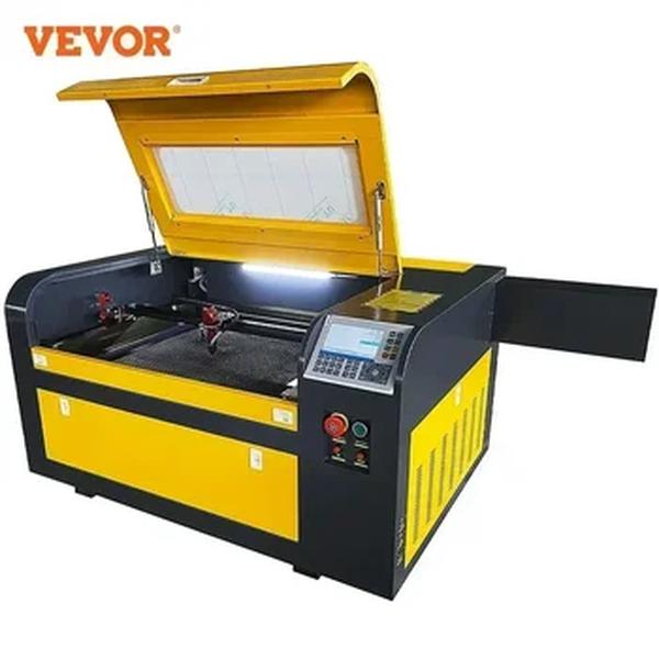 VEVOR-CO2 Máquina de Gravação a Laser, Gravador a Laser, RUIDA M2, Madeira, Couro, Acrílico, Refrigeração a Água, Ferramentas, 40x60cm, 50 W, 60W