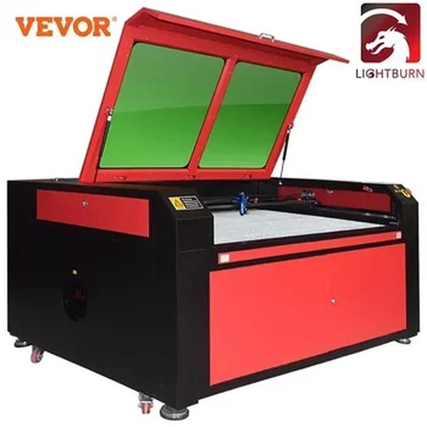 VEVOR-Máquina de Gravação a Laser, Gravador a Laser CO2, Ruida Board, Compatível com Lightburn, Tubo Laser, Ferramentas para Madeira, 60-130W