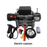 Guincho elétrico com controle remoto adequado para carro, reboque corda correia de tração, caminhão ATV, Off-Road, 12V24V, 12000 lbs, 13500 lbs