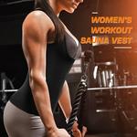 Sweat Vest Sauna Sweat Suit para As Mulheres Camisa Sauna Shapewear Azul