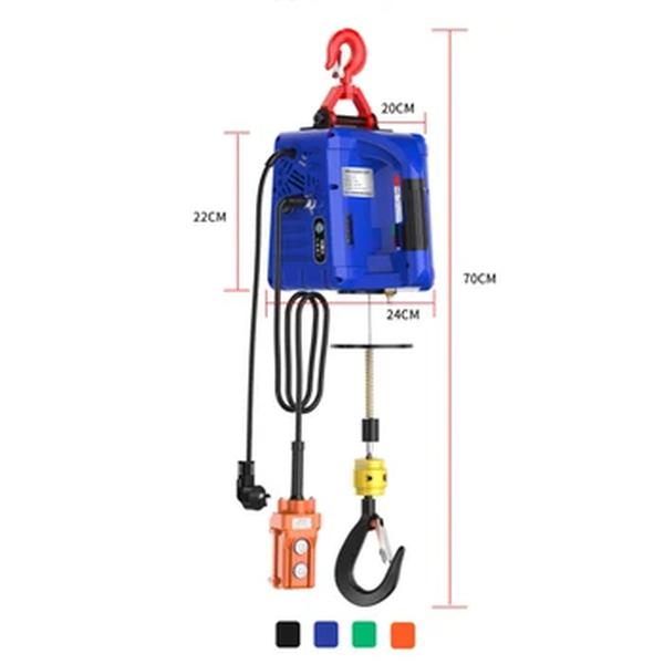 Atualize a grua elétrica portátil do guincho da mão do bloco de tração elétrica corda de aço do fio de levantamento da grua de reboque 220v/110v