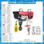 VEVOR-guindaste elétrico com controle remoto com fio, guincho de cabo para barco, carro, garagem, elevador, fábrica, 1200kg, 12m