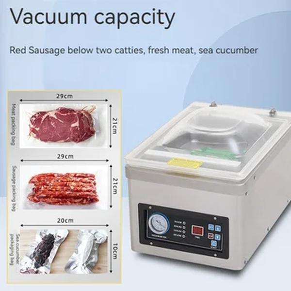 Máquina De Embalagem A Vácuo De Alimentos, selador De Câmara Comercial, embalagem De Saco De Carne De Cozinha, máquina De Selagem De Alimentos Saver, 220V