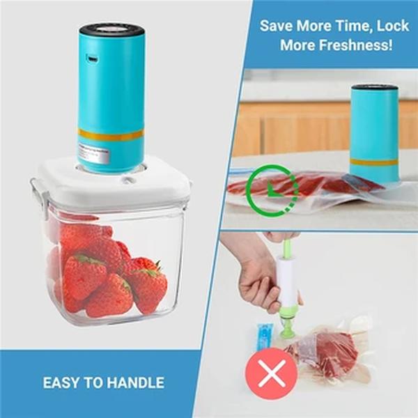 Inkbird electric-powered aferidor do vácuo máquina de selagem do armazenamento de alimentos 50kpa com 30 sacos reusáveis dos pces para o uso de anova, joule, sous vide