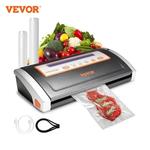 Vevor-máquina elétrica do aferidor do alimento do vácuo, sistema manual da selagem do ar, cortador incorporado, máquina de embalagem home, alimento Saver, 130W