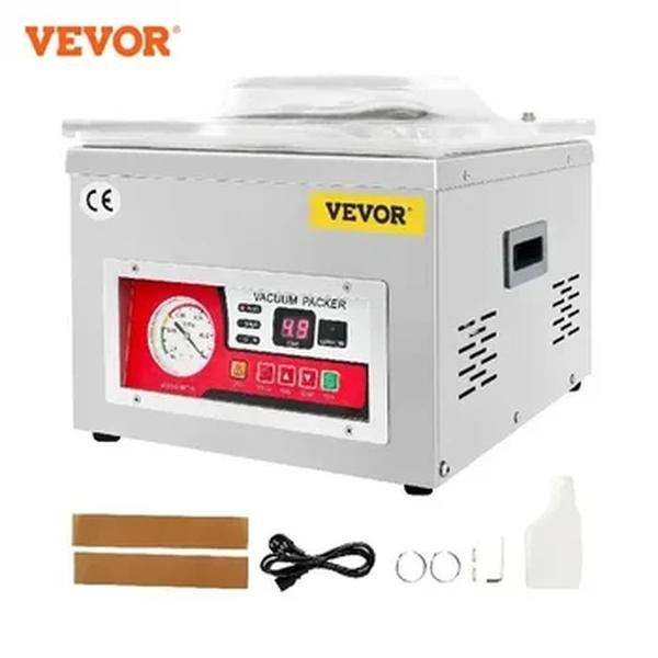 VEVOR-Máquina De Embalagem De Vácuo De Alimentos, Selador De Câmara Comercial, Embalagem De Saco De Carne De Cozinha, Máquina De Selagem De Alimentos Saver, DZ-260A