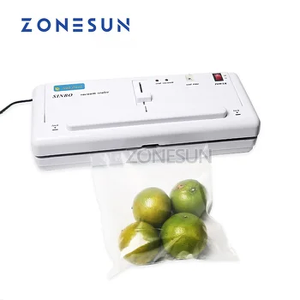 Zonesun DZ-280 máquina de selagem a vácuo calor elétrico doméstico alimentos embalagem aferidores aparelhos cozinha poupança alimentos preservador