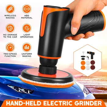 100W Car Buffer Polisher 1800rpm Velocidade Ajustável Auto Polimento Máquina Bateria recarregável Sem Fio Lustro Máquina De Encerar