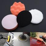 Polimento Car Buffing Pad Kit Ferramenta com Adaptador de Broca, Amplamente Utilizado, Acessórios Do Carro, 5Pcs por Conjunto, 4"