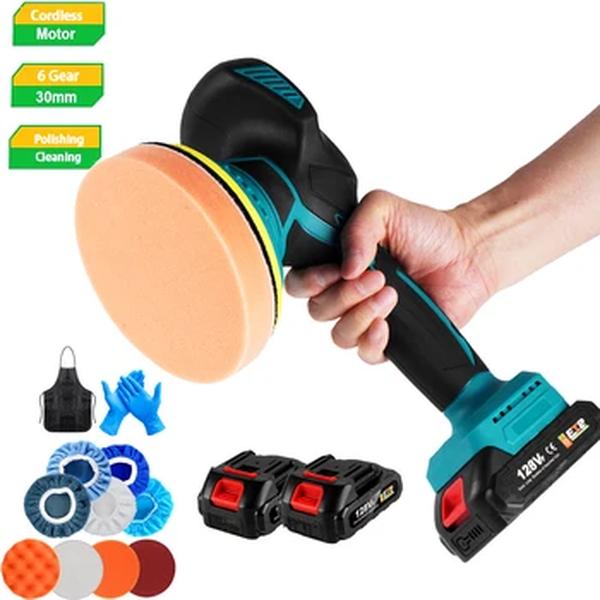 Cordless Electric Car Polisher Machine, Polimento Automático, Metal Limpeza, Depilação, Polimento de madeira, Rust Ferramenta Remoção para Ma, 6-Speed