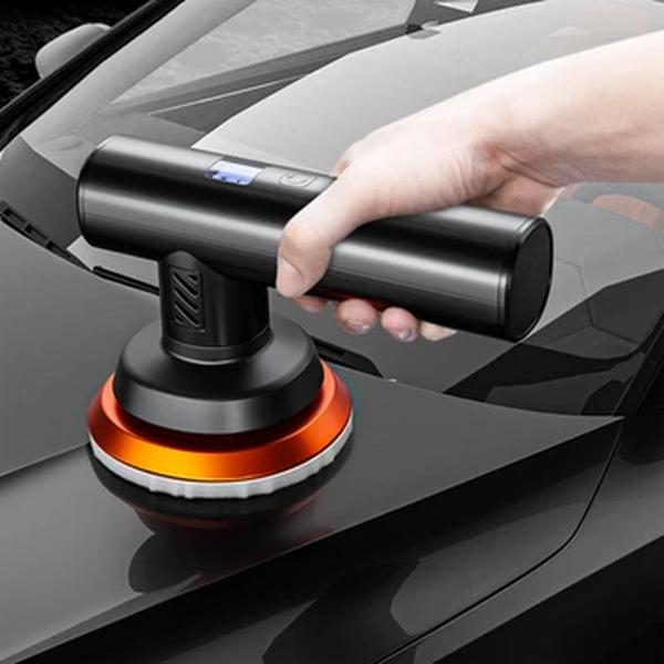 EAFC Wireless Car Electric Polisher, Máquina de polir, Waxer com espuma Wool Pads, Velocidade ajustável, 4000 Rpm, lustrando