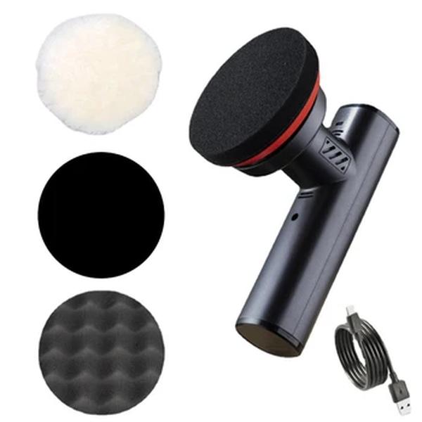 EAFC Wireless Car Electric Polisher, Máquina de polir, Waxer com espuma Wool Pads, Velocidade ajustável, 4000 Rpm, lustrando