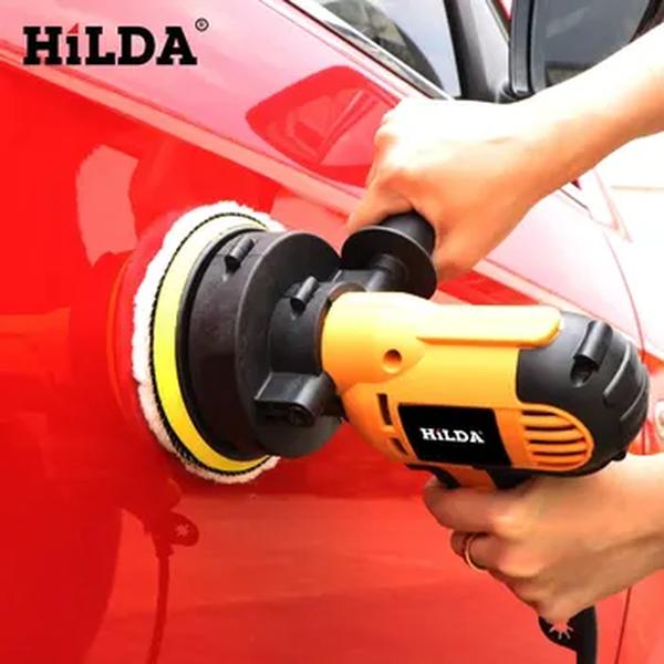 HILDA-Máquina Polidora De Carros Elétricos, Auto Máquina De Polimento, Velocidade Ajustável, Lixar Ferramentas De Enceramento, Acessórios Do Carro, Ferramentas Elétricas