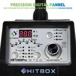 HITBOX-TIG Máquina de solda, HF frio TIG, MMA ARC vara soldador com pulso, HBT2000P, 200A, 1-900ms, inversor IGBT, 2T, 4T