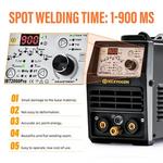 HZXVOGEN 200A Fria TIG Pulso Máquina De Solda 1-900ms Ajuste HF Spot TIG Soldador ARC MMA Vara Soldador сварочный апарат