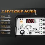 HZXVOGEN AC/DC HVT250P Alumínio Tig Máquina De Solda MMA ARC Vara Soldador Ferramentas IGBT Inversor 2T 4T Soldador Com Pulso