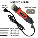 Tungsten Electrode Grinder e Sharpener para TIG Melhoria, 1/8 ", 3/8", 1/4 ", 22,5 ° e 30 °