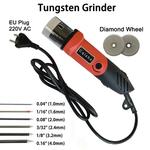 Tungsten Electrode Grinder e Sharpener para TIG Melhoria, 1/8 ", 3/8", 1/4 ", 22,5 ° e 30 °