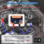 Battery Monitor Tester com Bluetooth, carregamento sem fio, Cranking Teste, Ferramenta de Diagnóstico, 12V, 4.2