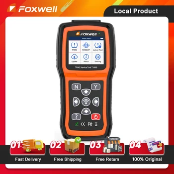 Foxwell TPMS Relearn Ativação Sensor De Monitoramento Da Pressão Do Pneu, TPMS Redefinir Ferramenta De Verificação De Diagnóstico Do Carro, T1000