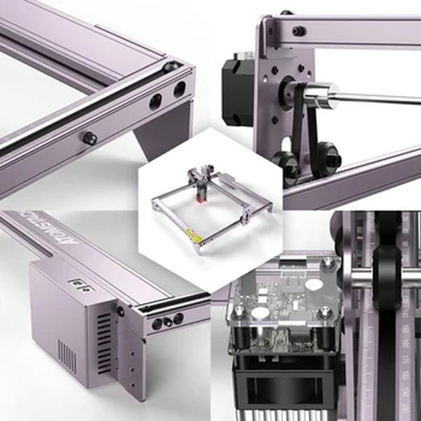 ATOMSTACK-A5 Pro CNC Desktop Laser gravador, DIY gravura máquina de corte, área de foco fixo, 410x400mm, 40W