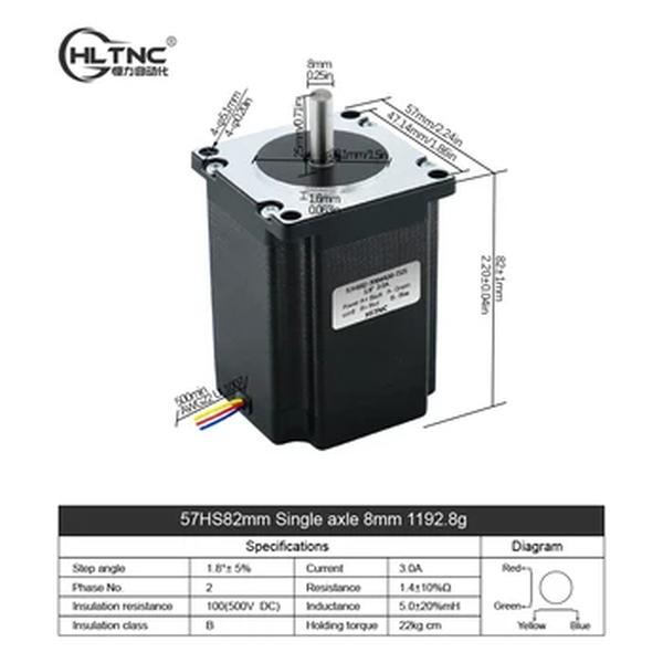 Cnc stepper motor kit 2.2n, 2nm, 3a nema 23 57x82mm, 76mm, tb6600, dm542, dm556 driver + controlador MACH3 fonte de alimentação 350w