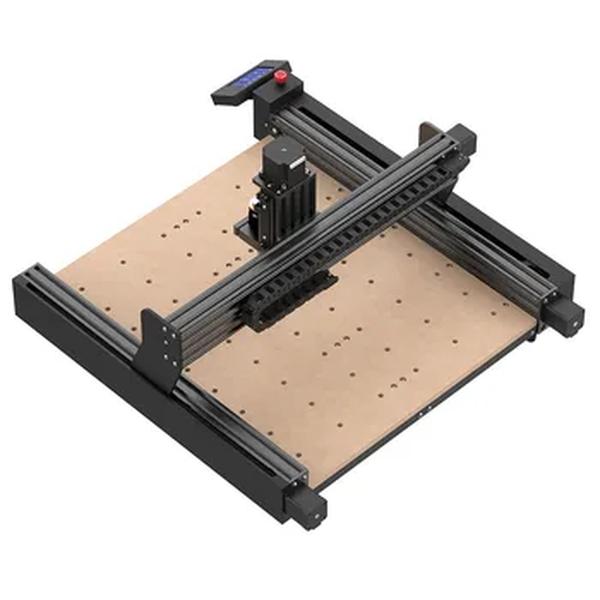 Duas árvores ttc 450 cnc router máquina, 80w motor do eixo, controle de 3 eixos, 0.1mm precisão dimensional, 460x460x80mm