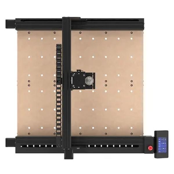 Duas árvores ttc 450 cnc router máquina, 80w motor do eixo, controle de 3 eixos, 0.1mm precisão dimensional, 460x460x80mm