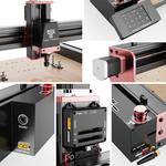 Fresa cnc de duas árvores ttc450 pro, máquina de gravação a laser para madeira, acrílico, pcb, pvc, metal, 4 eixos, kit de roteador cnc, tamanho grande