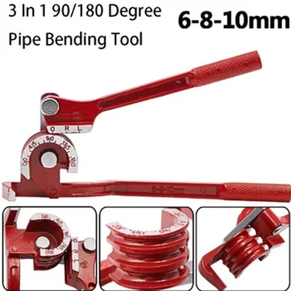 is herramienta de doblado de tubos de 90/180 grados 3 en 1 máquina dobladora de tubos Manual herramientas de doblado de tubos alicates curvados de acero de aleación herramientas de doblar