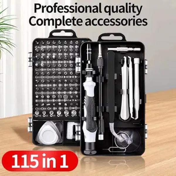 Conjunto multifuncional de chave de fenda de precisão, 115-1, ferramenta de reparo profissional com 98 peças magnéticas, adequadas para vários reparos, novas