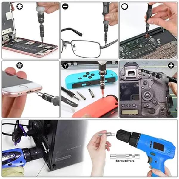 Final 115-1 chave de fenda de precisão definido para eletrônica, PC, laptop, telefone, MacBook Repair, kit de ferramentas profissionais para cada tarefa