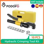 Podofo-Ferramentas Hidráulicas, Lug Cabo, Alicate Crimper, Ferramenta de Compressão Hidráulica, YQK-70