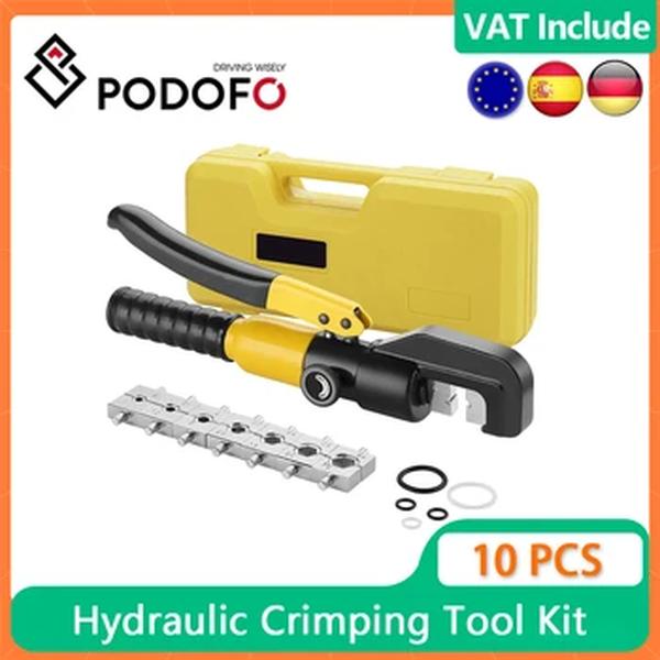 Podofo-Ferramentas Hidráulicas, Lug Cabo, Alicate Crimper, Ferramenta de Compressão Hidráulica, YQK-70