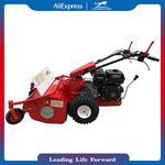 European Farm Garden Gasoline Lawnmower, Máquina de corte de grama rastreada, Zero Turn Lawn Mower, rastreado, robótico, fábrica personalizada