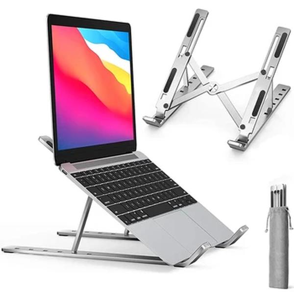 Alumínio Alloy Laptop Holder Stand, ajustável, dobrável, portátil, notebook, computador, levantamento, refrigeração, antiderrapante