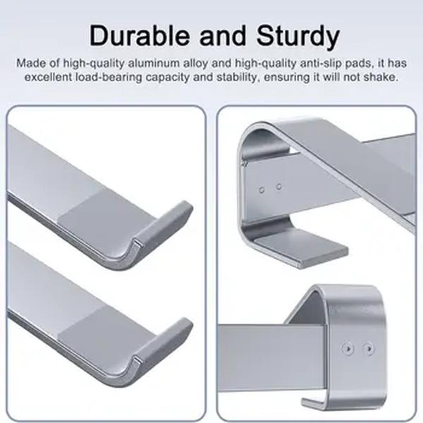 Suporte de refrigeração portátil de alumínio, riser para mesa, Macbook Pro Air, Dell, HP, Lenovo Notebook, suporte do computador, suporte, acessórios